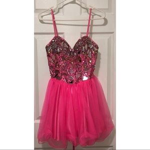 Pink grad dress